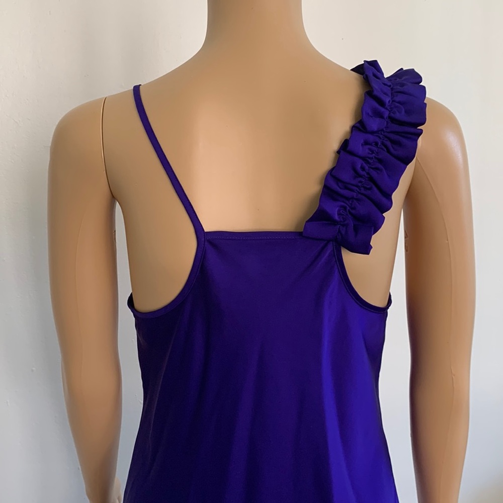 Express New Without Tags Asymmetrical Ruffle Top - image 3